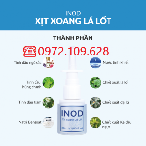 Thành phần xịt xoang inod lá lốt Huyền Phi