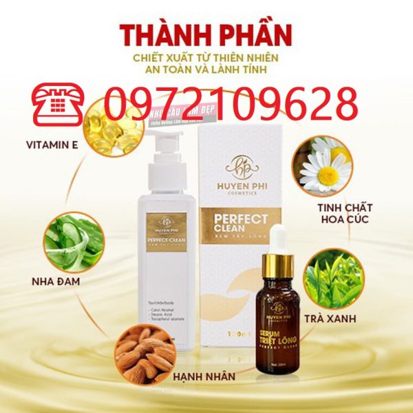 Thành phần kem tẩy lông Huyền Phi chính hãng