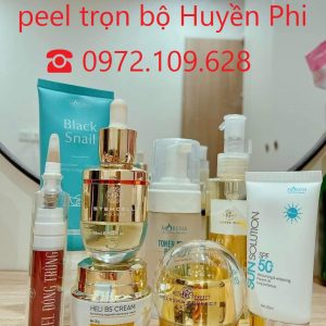 Combo dưỡng da sau peel Đông trùng Huyền Phi