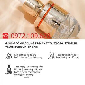 Hướng dẫn cách sử dụng Peel da Stemcell Melasma Brighten Skin Huyền Phi