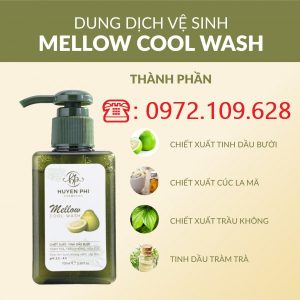 Thành phần dung dịch vệ sinh phụ nữ Mellow Cool Wash Huyền Phi