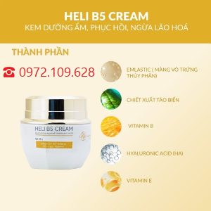 Thành phần chính Heli B5 Cream Huyền Phi chính hãng