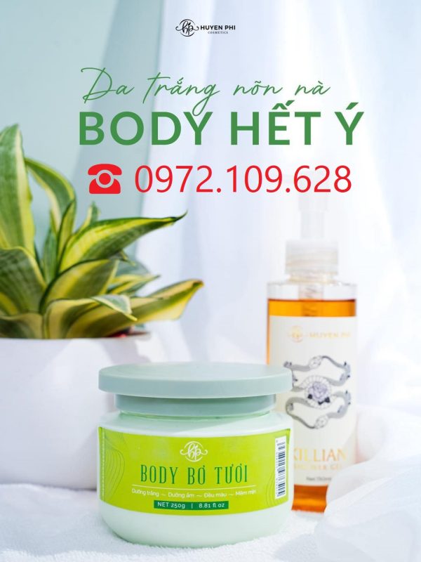 Mua 1 Kem body bơ tặng ngay 1 Sữa tắm Huyền Phi siêu thích