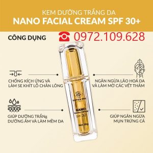 Công dụng chính của kem face nano Huyền Phi trong chăm sóc da