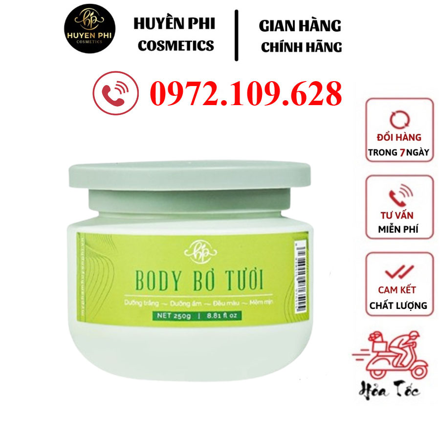 Kem Body Bơ Tươi Huyền Phi chính hãng