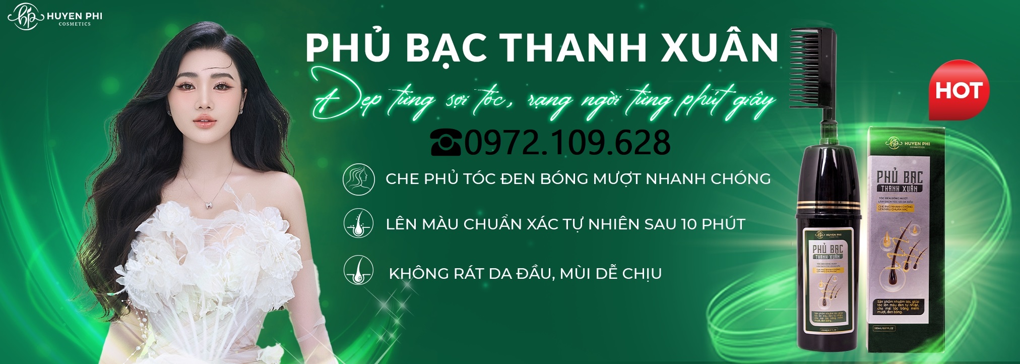 Phủ bạc Thanh Xuân Huyền Phi chính hãng