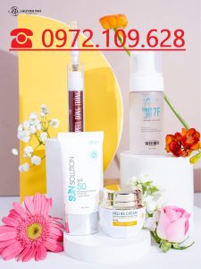 Combo dưỡng da sau Peel đông trùng Huyền Phi đơn giản nhất