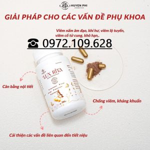 Công dụng viên uống phụ khoa LUX RITA HUYỀN PHI