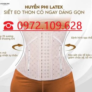 Đai nịt bụng Latex Huyền Phi dáng đẹp eo thon